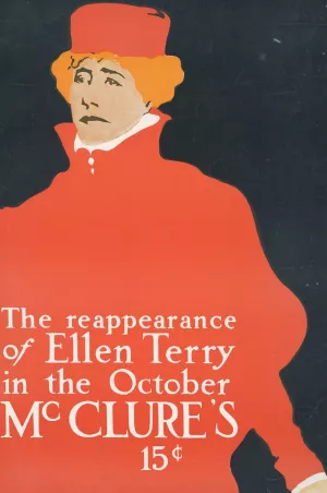 The Reappearance of Ellen Terry in the October McClure's 15 Cents Oil painting by Earl Horter