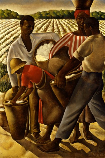 Employment of Negroes in Agriculture  by Earle Richardson - Hand-Painted Oil Painting Reproduction