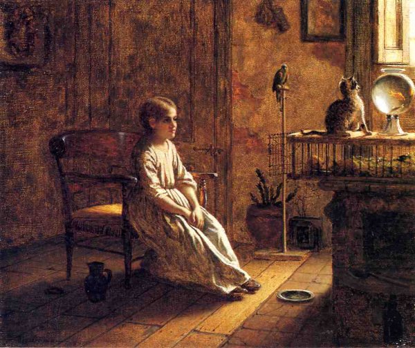 Main Product Photo of A Child's Menagerie Painting by Eastman Johnson