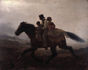 A Ride for Liberty by Eastman Johnson Oil Painting