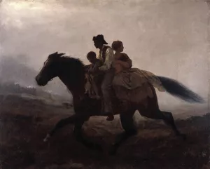 A Ride for Liberty by Eastman Johnson Oil Painting