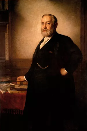 Benjamin Harrison by Eastman Johnson Oil Painting