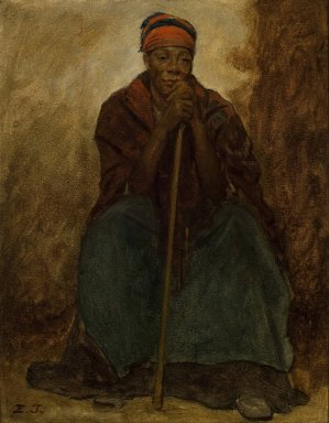 Dinah, Portrait Of A Negress by Eastman Johnson Oil Painting