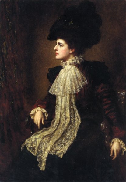 Ethel Eastman Johnson Conkling by Eastman Johnson - Hand-Painted Oil Painting Reproduction