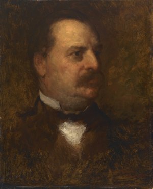 Grover Cleveland by Eastman Johnson Oil Painting