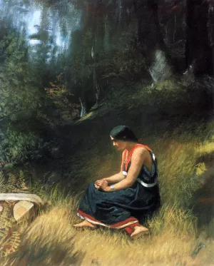 Hiawatha by Eastman Johnson - Oil Painting Reproduction