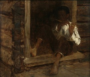Negro Boy by Eastman Johnson Oil Painting