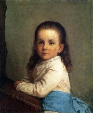 Portrait of Vinnie Packard by Eastman Johnson Oil Painting
