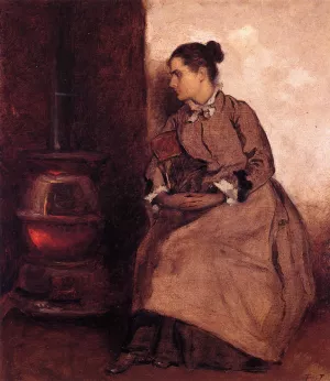 Ruth Oil painting by Eastman Johnson