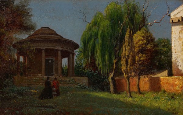 Scene Associated with Mount Vernon  by Eastman Johnson - Hand-Painted Oil Painting Reproduction