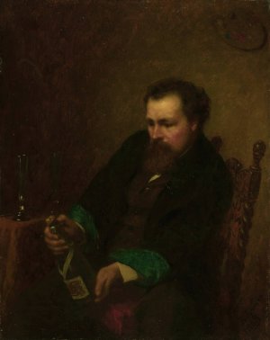 Self-Portrait by Eastman Johnson Oil Painting
