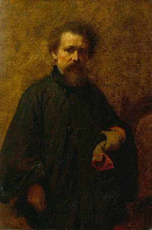 Self Portrait by Eastman Johnson Oil Painting