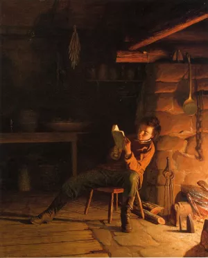 The Boyhood of Abraham Lincoln Oil painting by Eastman Johnson