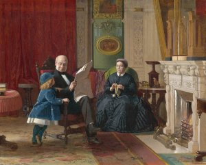 The Brown Family by Eastman Johnson Oil Painting
