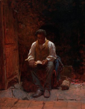 The Lord Is My Shepherd by Eastman Johnson Oil Painting