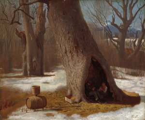 The Truants by Eastman Johnson Oil Painting