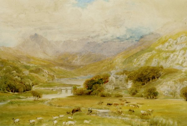 Aproaching Storm at Campel Curig Wales by Ebenezer Wake Cook - Hand-Painted Oil Painting Reproduction