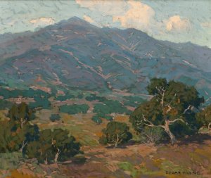 California Foothills with San Gabriel Mountains in the Distance by Edgar Alwin Payne Oil Painting
