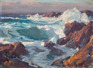 California Sea Scape by Edgar Alwin Payne Oil Painting