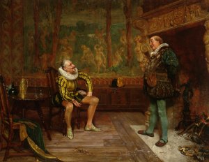 Old Cronies by Edgar Bundy Oil Painting