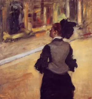 A Visit to the Museum by Edgar Degas Oil Painting