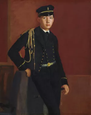 Achille De Gas in the Uniform of a Cadet by Edgar Degas Oil Painting