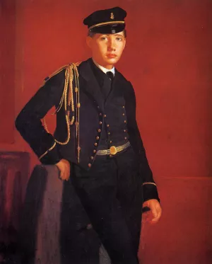 Achille De Gas in the Uniform of a Cadet by Edgar Degas - Oil Painting Reproduction