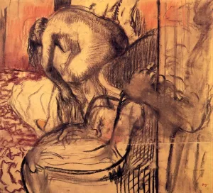 After the Bath 4 by Edgar Degas Oil Painting