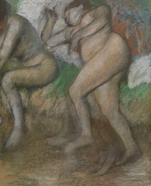 After the Bath  by Edgar Degas - Hand-Painted Oil Painting Reproduction