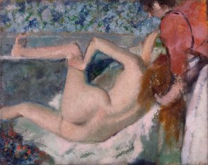 After The Bath by Edgar Degas Oil Painting