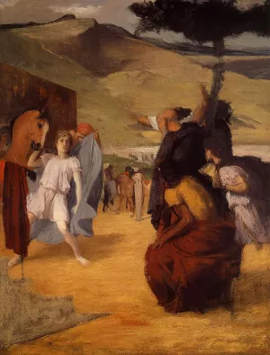 Alexander and Bucephalus by Edgar Degas Oil Painting