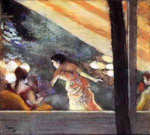 At the Cafe des Ambassadeurs by Edgar Degas - Oil Painting Reproduction