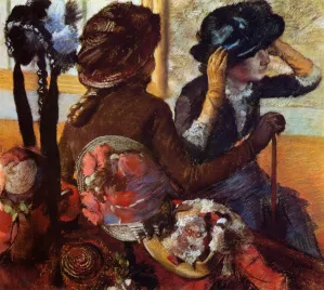 At the Milliner's by Edgar Degas - Oil Painting Reproduction