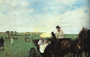 At the Races in the Country Oil painting by Edgar Degas
