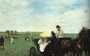 At the Races in the Country by Edgar Degas - Oil Painting Reproduction