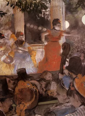 Aux Ambassadeurs by Edgar Degas - Oil Painting Reproduction