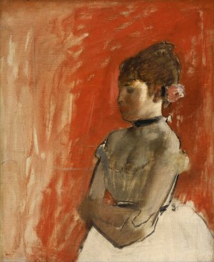 Ballet Dancer With Arms Crossed by Edgar Degas Oil Painting