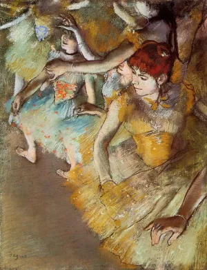 Ballet Dancers on the Stage by Edgar Degas - Oil Painting Reproduction