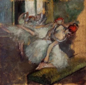 Ballet Dancers Oil painting by Edgar Degas
