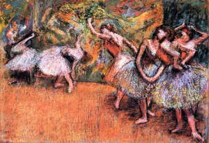 Ballet Scene by Edgar Degas Oil Painting
