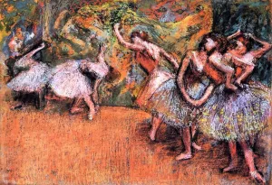 Ballet Scene by Edgar Degas - Oil Painting Reproduction