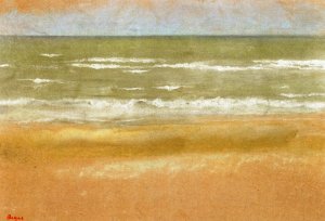 Beach at Low Tide Oil painting by Edgar Degas
