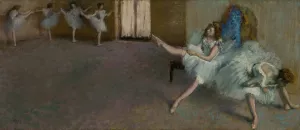 Before the Ballet by Edgar Degas Oil Painting