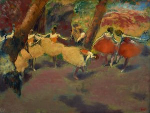 Before The Performance by Edgar Degas Oil Painting