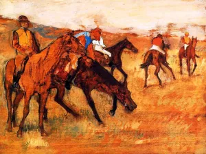 Before the Race by Edgar Degas - Oil Painting Reproduction