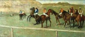 Before the Start painting by Edgar Degas