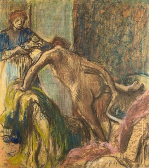 Breakfast after the Bath by Edgar Degas Oil Painting