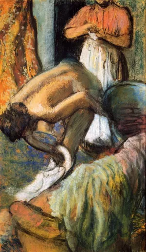Breakfast After the Bath by Edgar Degas - Oil Painting Reproduction