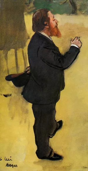 Carlo Pellegrini by Edgar Degas - Oil Painting Reproduction