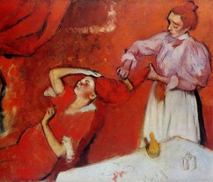 Combing the Hair Oil painting by Edgar Degas